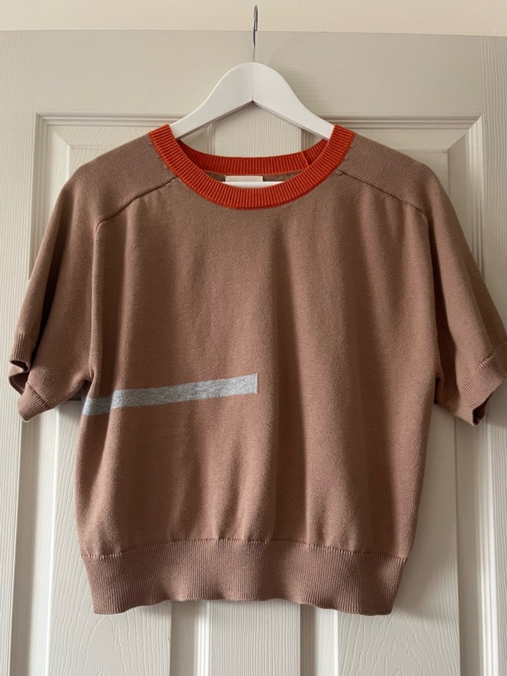 The Endery camel colored Ruben top, size M/L